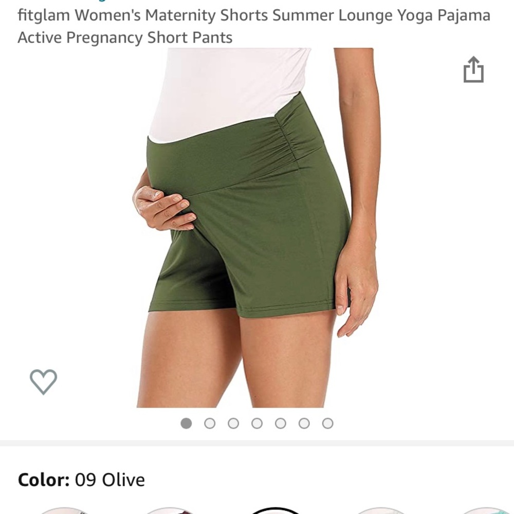 Olive Green Maternity shorts